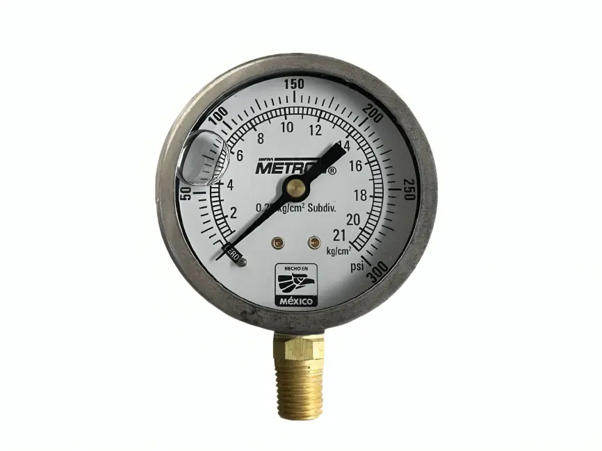 MANOMETRO 0-21 KG C.I. 1/4 IN CARATULA 2 1/2 IN