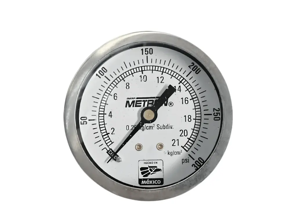 MANOMETRO 0-21 KG C.P. 1/4 IN CARATULA 2 1/2 IN