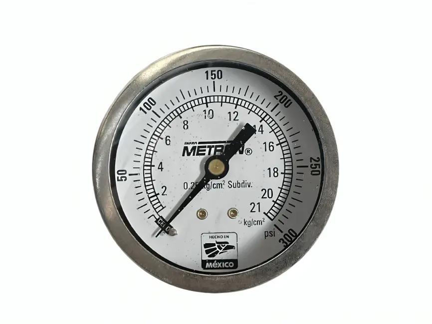 MANOMETRO 0-21 KG C.P. 1/4 IN CARATULA 2 1/2 IN