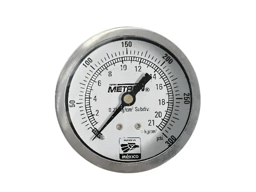 [MAN-63445/21-4] MANOMETRO 0-21 KG C.P. 1/4 IN CARATULA 2 1/2 IN