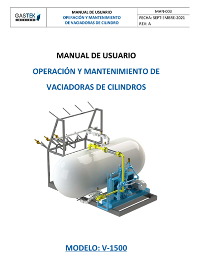 Manual de Usuario Vaciadora de Cilindros